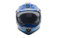 Rosso Motors Off Road Motocross ATV Helmets For Kids in Blue DOT Approved