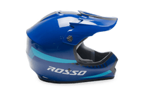 Rosso Motors Off Road Motocross ATV Helmets For Kids in Blue DOT Approved