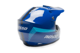 Rosso Motors Off Road Motocross ATV Helmets For Kids in Blue DOT Approved
