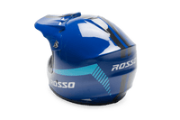 Rosso Motors Off Road Motocross ATV Helmets For Kids in Blue DOT Approved