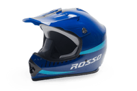 Rosso Motors Off Road Motocross ATV Helmets For Kids in Blue DOT Approved