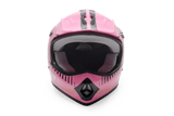 Rosso Motors Off Road Motocross ATV Helmets For Kids in Pink DOT Approved