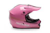 Rosso Motors Off Road Motocross ATV Helmets For Kids in Pink DOT Approved