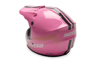Rosso Motors Off Road Motocross ATV Helmets For Kids in Pink DOT Approved