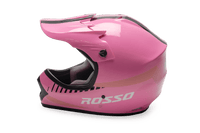 Rosso Motors Off Road Motocross ATV Helmets For Kids in Pink DOT Approved